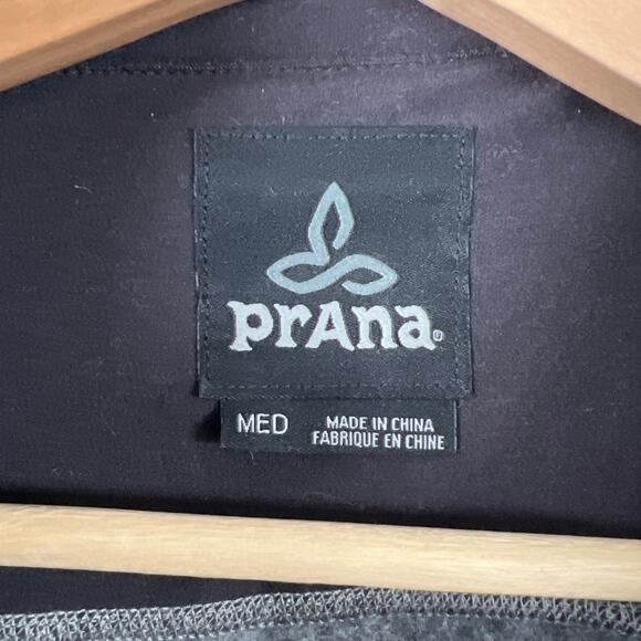 Prana Size Medium Full Zip Wool Blend Sweater Gray - Picture 4 of 7